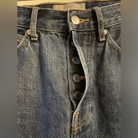 Everlane The 90’s Way High Jeans Vintage Indigo Button Fly Size 23 Regul… - Picture 8 of 15